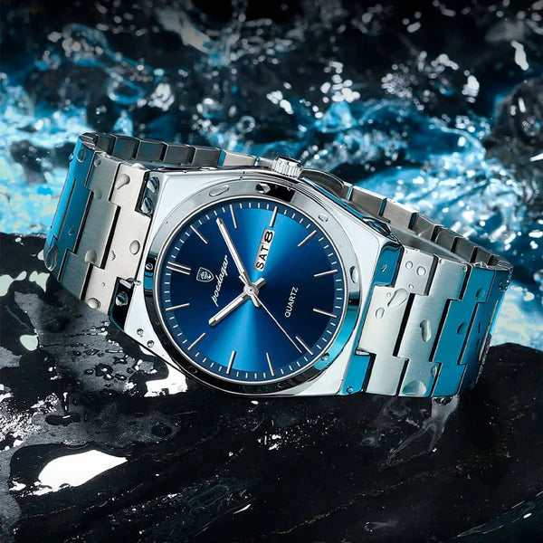 Herenhorloge Poedagar + gratis portemonnee