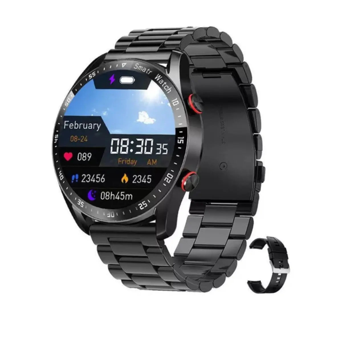 VIGORIX™ | Slimme Militaire AI Horloge met 24U Gezondheid Volging | 1 x gratis armband