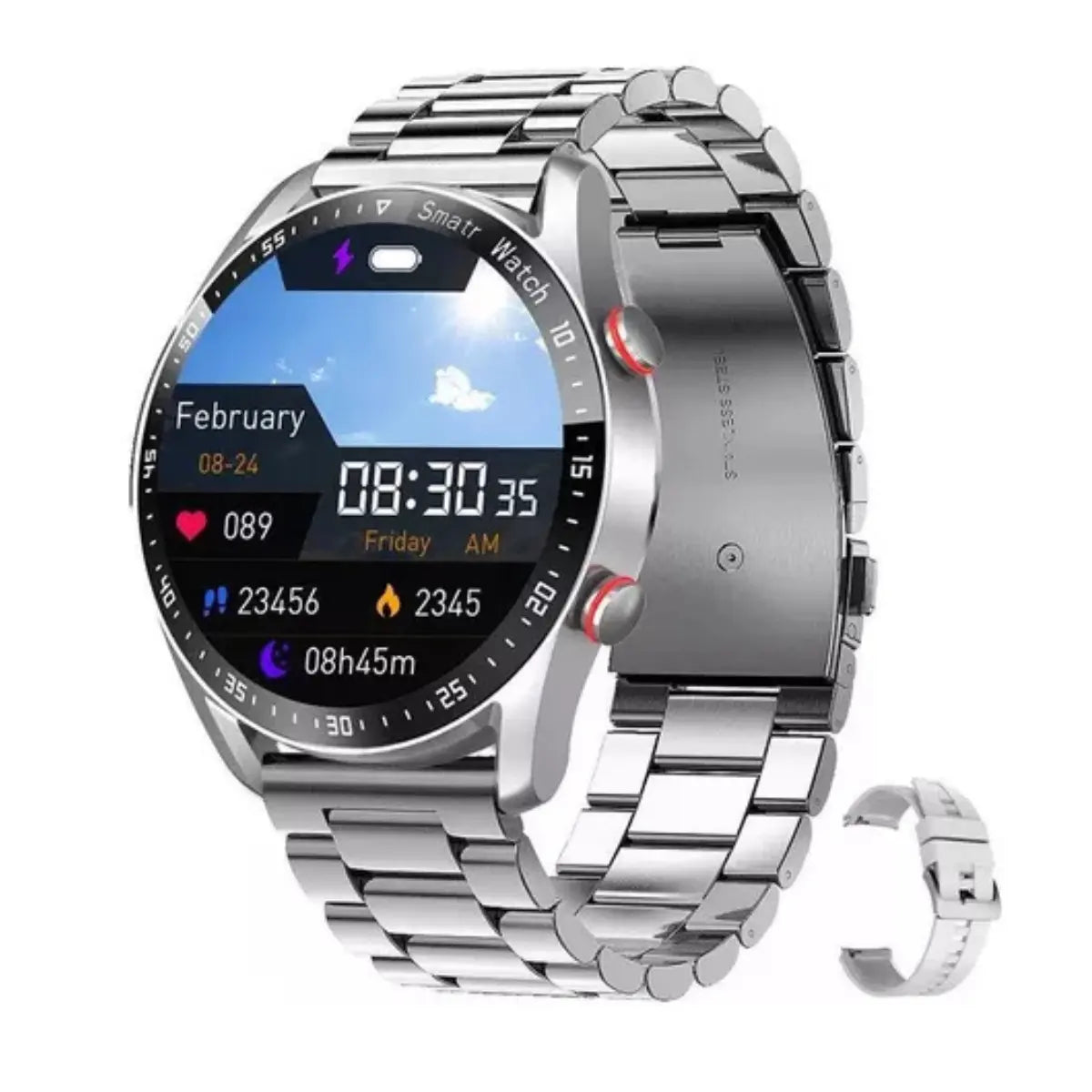 VIGORIX™ | Slimme Militaire AI Horloge met 24U Gezondheid Volging | 1 x gratis armband
