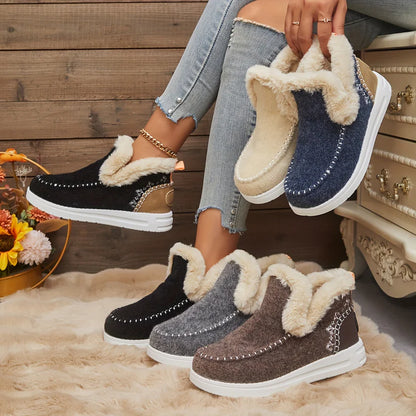 ÉLEVA™ | Bottes d'Hiver pour Femmes avec Doublure en Peluche