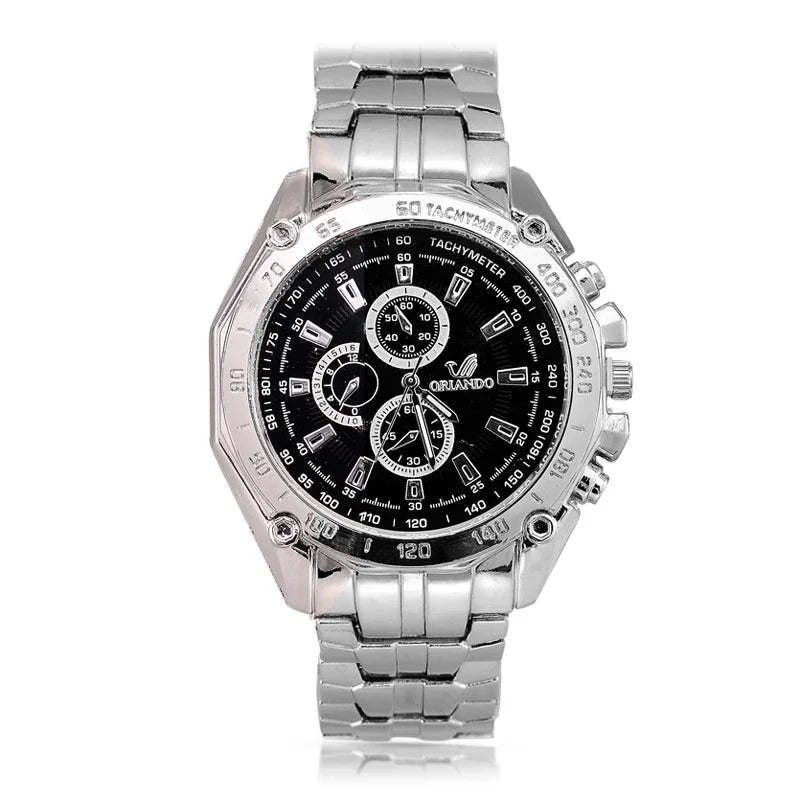 Klassiek heren quartz horlog